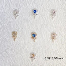 Fairy Wand With Artificial Gem Nail Decals | Glitter Nail Art Fairy Wand | For DIY Nail Art Decorations Accessories For Women Girls Gifts