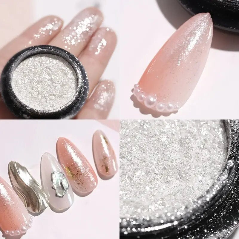 Nail Gloss Powder Glitter Powder | Highlight Dazzling Powder For Lip Gloss  Nail Polish Decoration For DIY Manicure