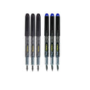 Pilot Varsity Disposable Fountain 6 Pack Combo  3 Black Pens and 3 Blue Pens
