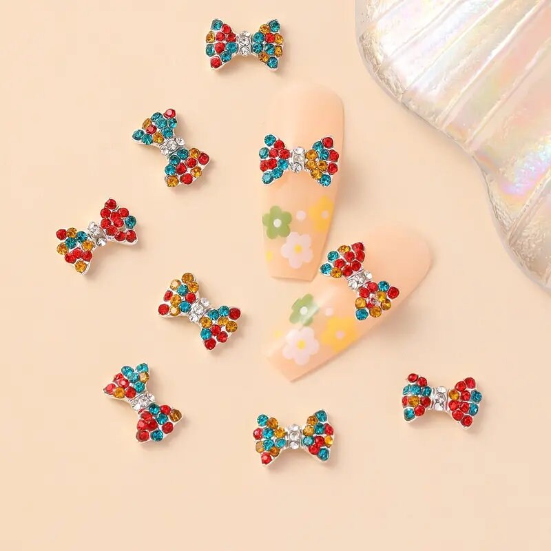 Bow Design Nail Art Decoration | Fashion Bow Design Nail Decoration Accessories For Women & Girls