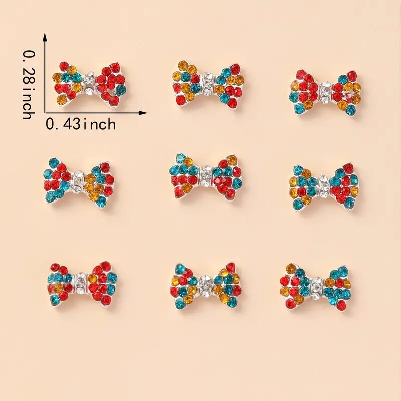 Bow Design Nail Art Decoration | Fashion Bow Design Nail Decoration Accessories For Women & Girls