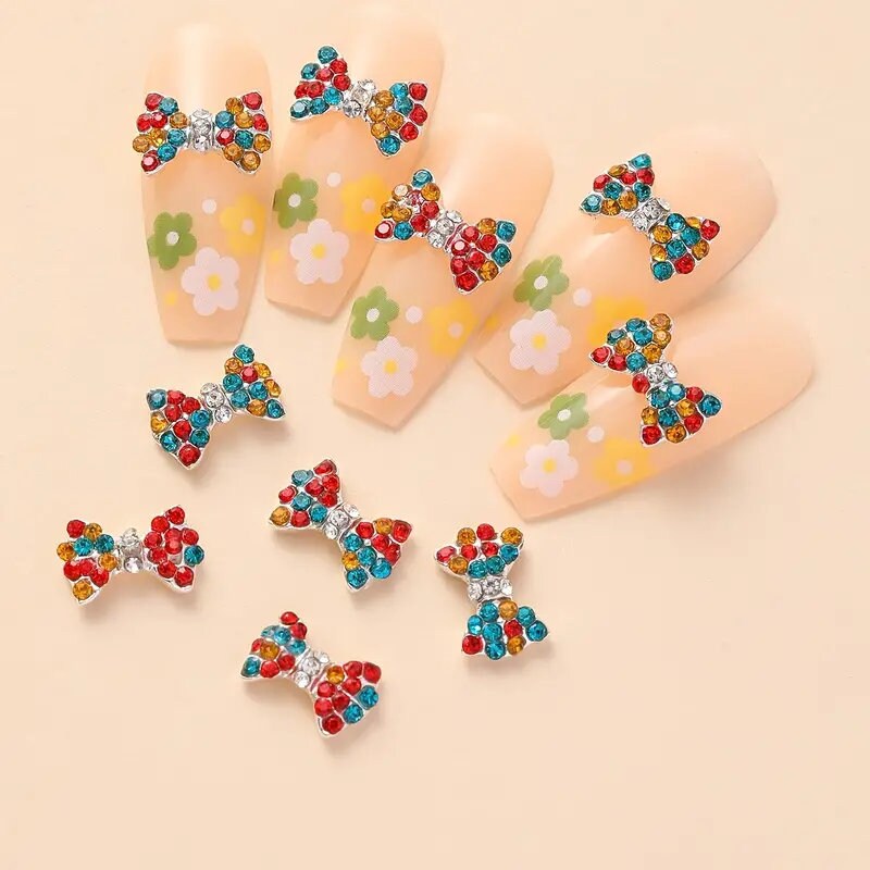 Bow Design Nail Art Decoration | Fashion Bow Design Nail Decoration Accessories For Women & Girls