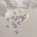 20pcs Resin Aurora Butterfly Nail Decoration