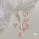 20pcs Resin Aurora Butterfly Nail Decoration
