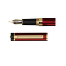 Dryden Designs Fountain Pen | Medium Nib | Includes 24 Ink Cartridges (12 Black 12 Blue) and Ink Refill Converter