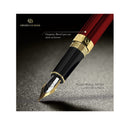Dryden Designs Fountain Pen | Medium Nib | Includes 24 Ink Cartridges (12 Black 12 Blue) and Ink Refill Converter