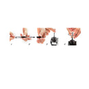 Dryden Designs Fountain Pen | Medium Nib | Includes 24 Ink Cartridges (12 Black 12 Blue) and Ink Refill Converter