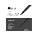 Boxiti Set | Lamy Safari Fountain Pen Charcoal | Fine Nib | 5 Black Ink Cartridges | Z28 Converter and Wipe
