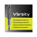 PILOT Varsity Pre-Filled Fountain Pens, Medium Point Stainless Steel Nib | Black/Blue/Red/Pink/Green/Purple/Turquoise | 7-Pack Pouch (90029)
