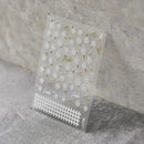 5D Flowers Nail Art Stickers | Self-Adhesive Nail Decals Relief Holographic Nail Manicure Decoration For Women Girls, White