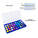 36 Color Watercolor Paint | With 3 Brushes, Art Supplies For Beginners And Professional Artists