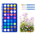 36 Color Watercolor Paint | With 3 Brushes, Art Supplies For Beginners And Professional Artists