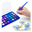 36 Color Watercolor Paint | With 3 Brushes, Art Supplies For Beginners And Professional Artists