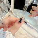 6 Grids Black Rose 3D Nail Art Decorations Resin Acrylic Engraved Flowers Design Mixed Round Pearls Beads Charm Nail Parts DIY Jewelry