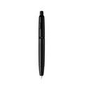 Majohn A1 Press Fountain Pen with Box | Retractable Extra Fine Nib Metal Matte Black Ink Pen with Converter
