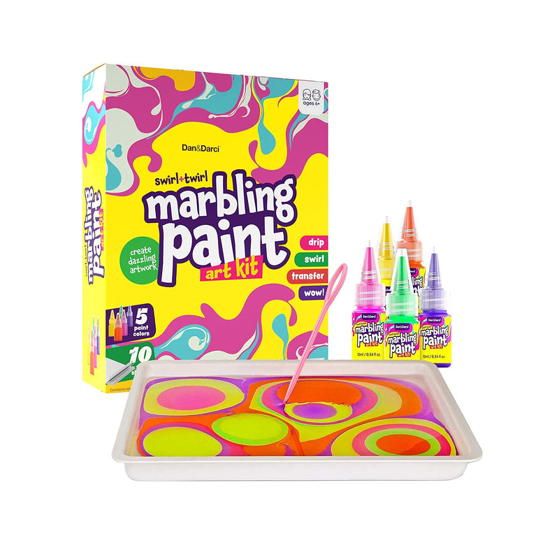 Marbling Paint Art Kit for Kids | Arts and Crafts for Girls & Boys Ages 6-12 | Craft Kits Art Set | Best Tween Paint Gift Ideas