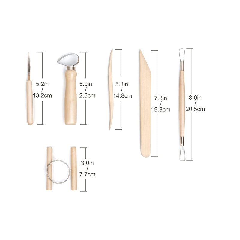 Nozomy Clay Tools | 12 Pieces  Pottery Clay Sculpting Tool Set