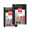 8.3x11.7 Inch Sketch Book | Pack of 2 | 100 Pages Per Pad | 118lb/175gsm | Hardcover Journals with Bookmark Ribbon