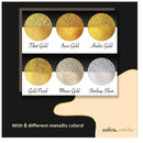 Mica Coliro M600 Artist Watercolor Paint Set | Metallic Watercolor Paints