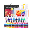 Marbling Paint Art Kit | 18 Colors Water Marbling kit | Water Art Paint Set | Arts and Crafts for Girls & Boys Ages 6-12