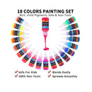 Marbling Paint Art Kit | 18 Colors Water Marbling kit | Water Art Paint Set | Arts and Crafts for Girls & Boys Ages 6-12