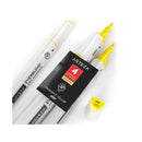 Art Markers Butterscotch | Set of 4 | Alcohol Based Sketch Markers with Dual Tips | Fine and Broad Chisel