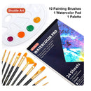 Shuttle Art Set Of 48 Watercolor Paints | Premium Watercolor Kit For Artists | Beginners | Kids