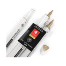 Art Markers Butterscotch | Set of 4 | Alcohol Based Sketch Markers with Dual Tips | Fine and Broad Chisel