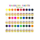 Marbling Paint Kit for Kids | Water Marbling Paint Set | Arts and Crafts for Girls & Boys Ages 6-12 | 30 Colors