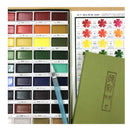 Kuretake GANSAI TAMBI 36 Color Watercolor Set | Handmade | Professional Quality Pigment Inks