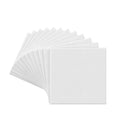 Stretched Canvas | Pack of 12 | 8 x 8 Inches | Square White Canvases | 100% Cotton | 8 oz Gesso-Primed