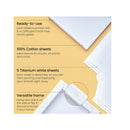 Foldable Canvas Boards for Painting | 8.5x11 Inch | Pack of 5 | 100% Cotton | 8 oz Primed White Canvases