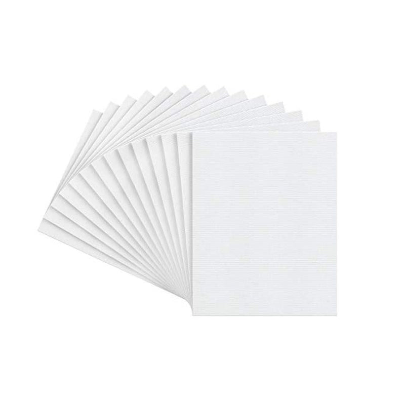 Canvas Boards for Painting | Pack of 14 | 5 x 7 Inches | Blank White Canvas Panels | 100% Cotton | 12.3 oz Gesso-Primed
