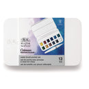 Winsor & Newton | Cotman Half Pans Watercolor Painting | Set Of 14 | 12 Colors