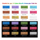 Emoqi | Metallic Watercolor Paints Set Metallic Glitter Watercolor Solid Paint Box