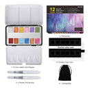 Emoqi | Metallic Watercolor Paints Set Metallic Glitter Watercolor Solid Paint Box