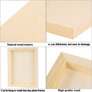 ADXCO 8 Pack Wood Panels 8 x 10 inch Wooden Canvas Board Unfinished Wooden Panel Boards for Painting, Arts, Pouring Use with Oils, Acrylics