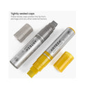 Metallic Acrylic Paint Pens | Set of 2 | Silver & Gold | 3-in-1 Multi-Line Nibs | 5–15 mm Line | UV-Resistant Paint Markers