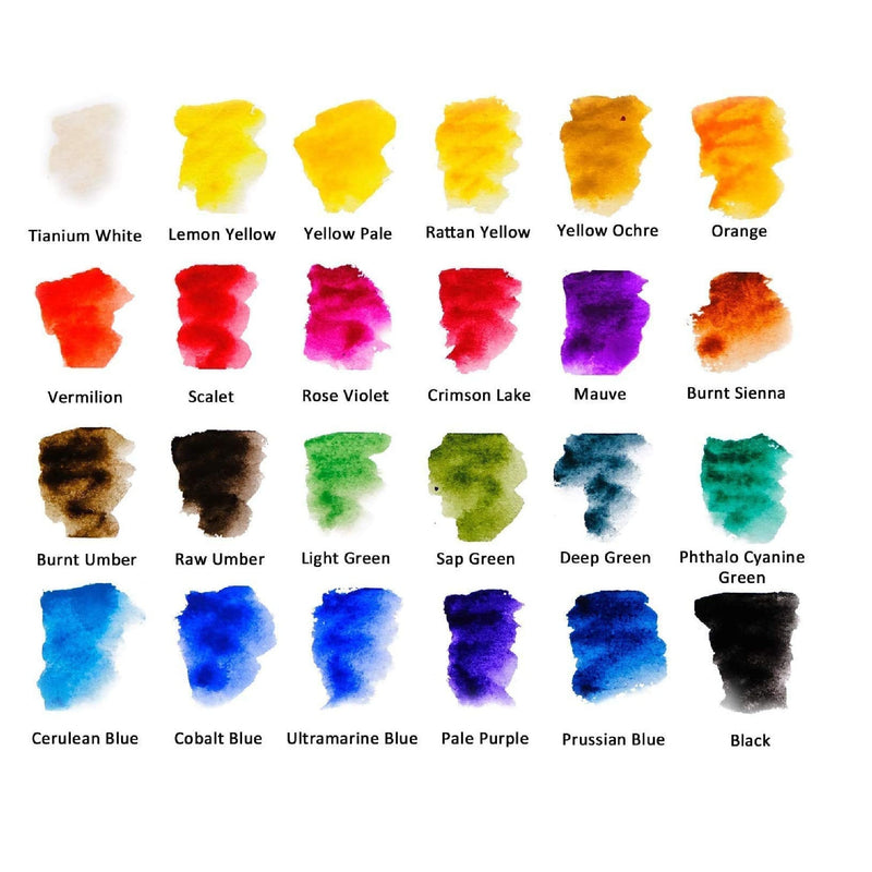 Meeden Watercolor Paint Premium - Vibrant Colors/Rich Pigment 24