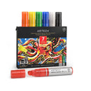 Acrylic Paint Pens | Set of 7 | Classic Colors | 3-in-1 Multi-Line Nibs | 5–15 mm Line | UV-Resistant Paint Markers