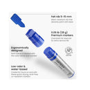 Acrylic Paint Pens | Set of 7 | Classic Colors | 3-in-1 Multi-Line Nibs | 5–15 mm Line | UV-Resistant Paint Markers