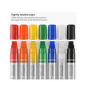 Acrylic Paint Pens | Set of 7 | Classic Colors | 3-in-1 Multi-Line Nibs | 5–15 mm Line | UV-Resistant Paint Markers