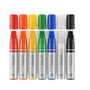 Acrylic Paint Pens | Set of 7 | Classic Colors | 3-in-1 Multi-Line Nibs | 5–15 mm Line | UV-Resistant Paint Markers
