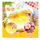 Taotree Watercolor Paint Set | Taotree 48-Color Watercolors Cake & a Brush a Refillable Water Brush Pen