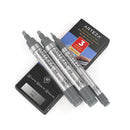 Acrylic Paint Markers | Pack of 3 | 1 Thin and 2 Thick Acrylic Paint Pens