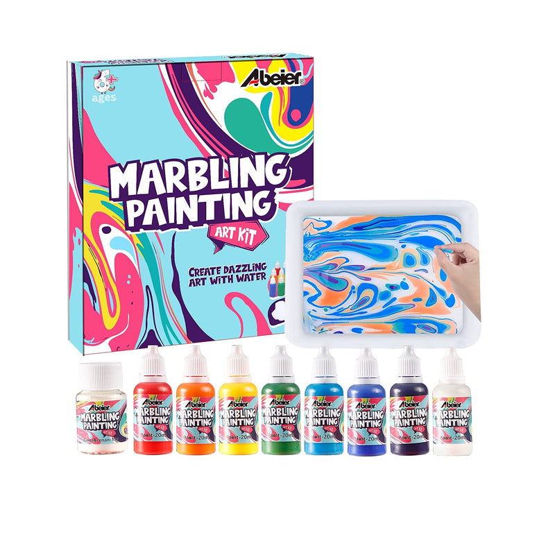 Marbling Paint Kit For Kids | Arts and Crafts for Teens | Preteens | Kids Ages 6-12 - Creative Toys Gifts