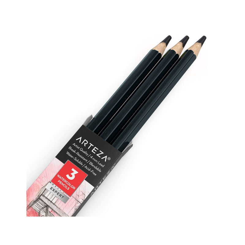Professional Watercolor Pencils | Pack of 3 | Water-Soluble Pencils