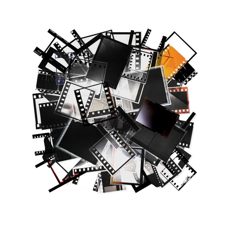5 Packs Retro Camera Film Sticker Decorative Filmstrip Scrapbook Stick