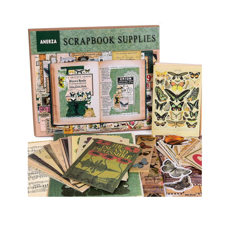 Vintage Scrapbook Accessories Journaling Embellishments for TN Art Notebook
