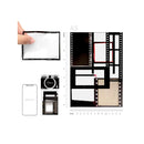5 Packs Retro Camera Film Sticker Decorative Filmstrip Scrapbook Sticker Photo Frame Sticker
